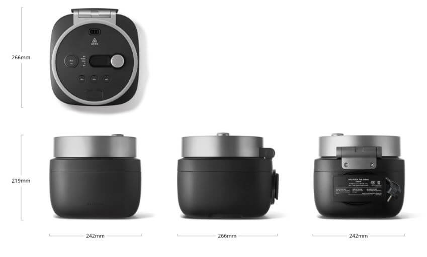 발뮤다 더 고항 블랙 모델 사이즈