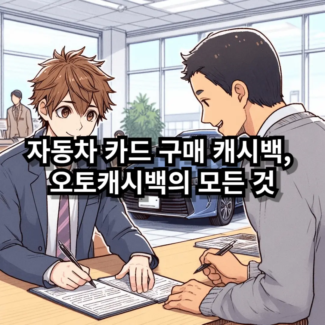 자동차 카드 구매 캐시백