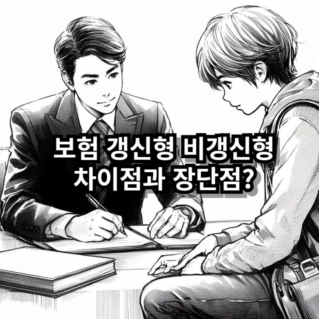 보험 갱신형 비갱신형 블로그글 썸네일