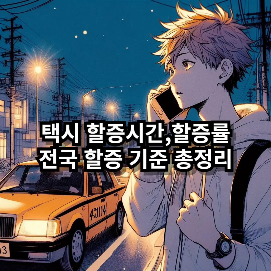 택시 할증시간 블로그글 썸네일