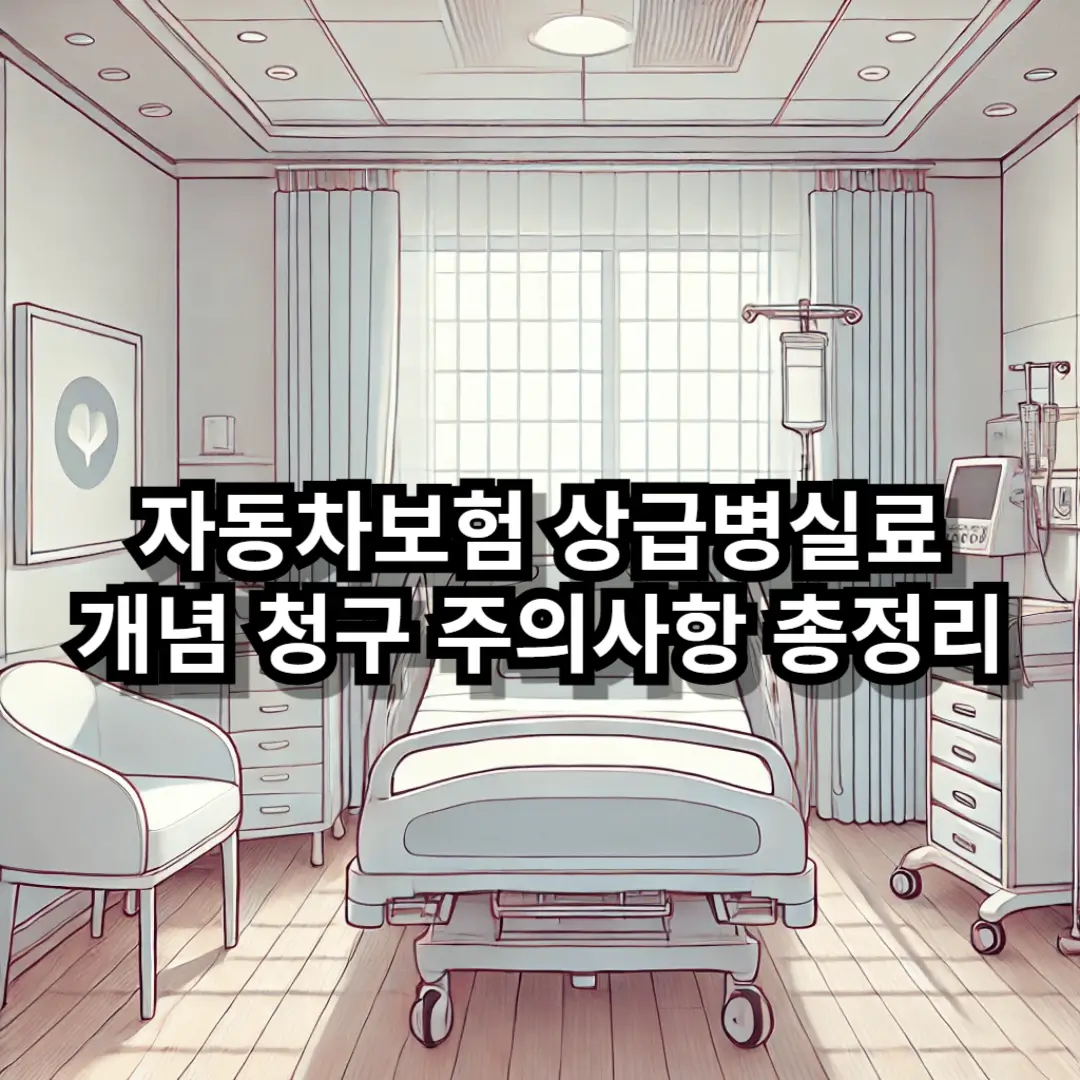 자동차보험 상급병실료 블로그글 썸네일