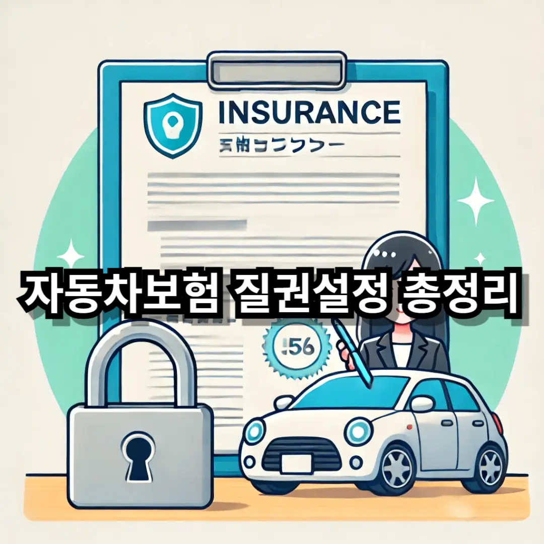 자동차보험 질권설정 블로그글 썸네일