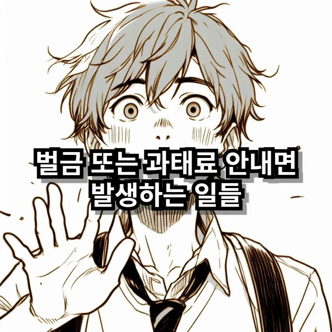 과태료 안내면 블로그글 썸네일