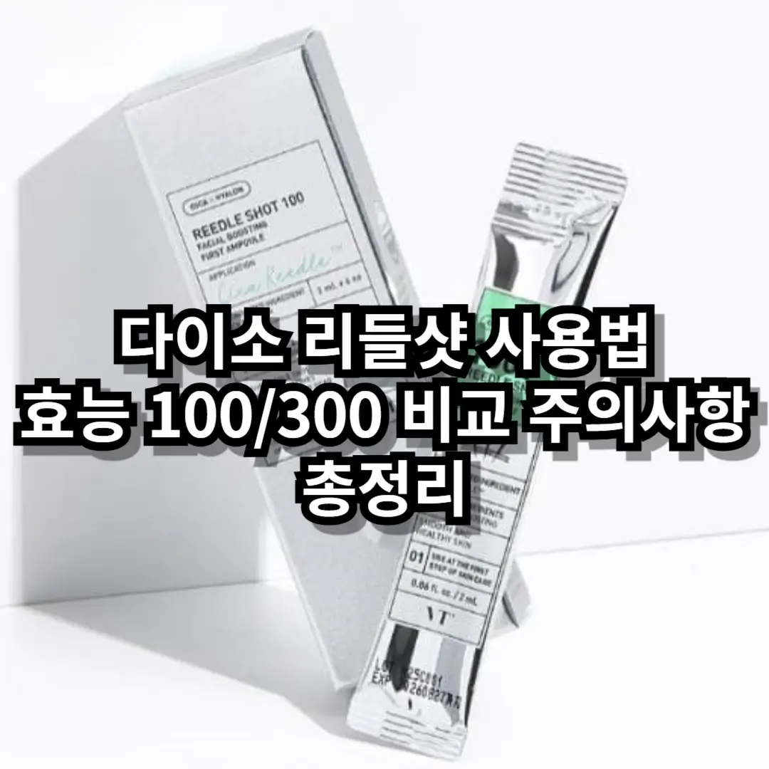 다이소 리들샷 사용법 블로그글 썸네일