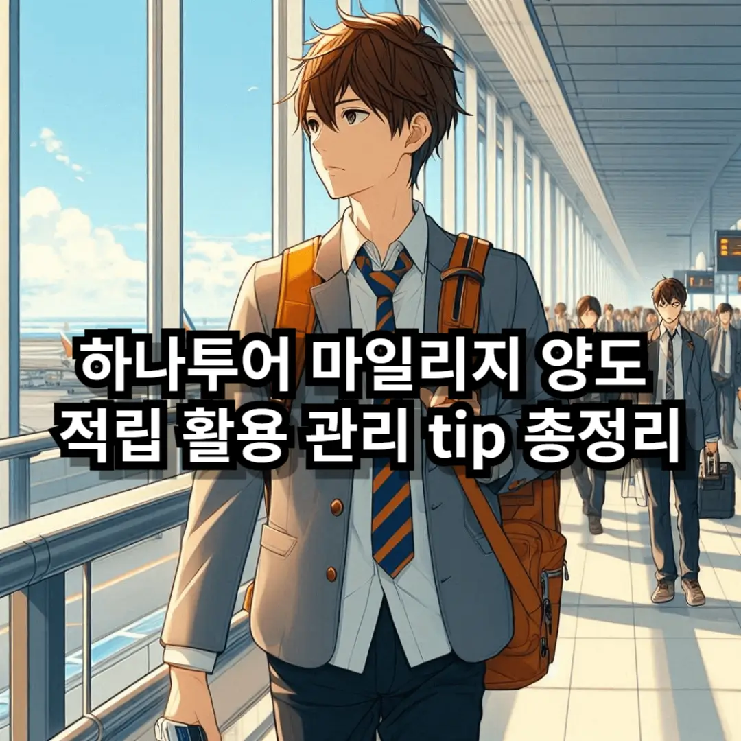 하나투어 마일리지 양도 블로그글 썸네일