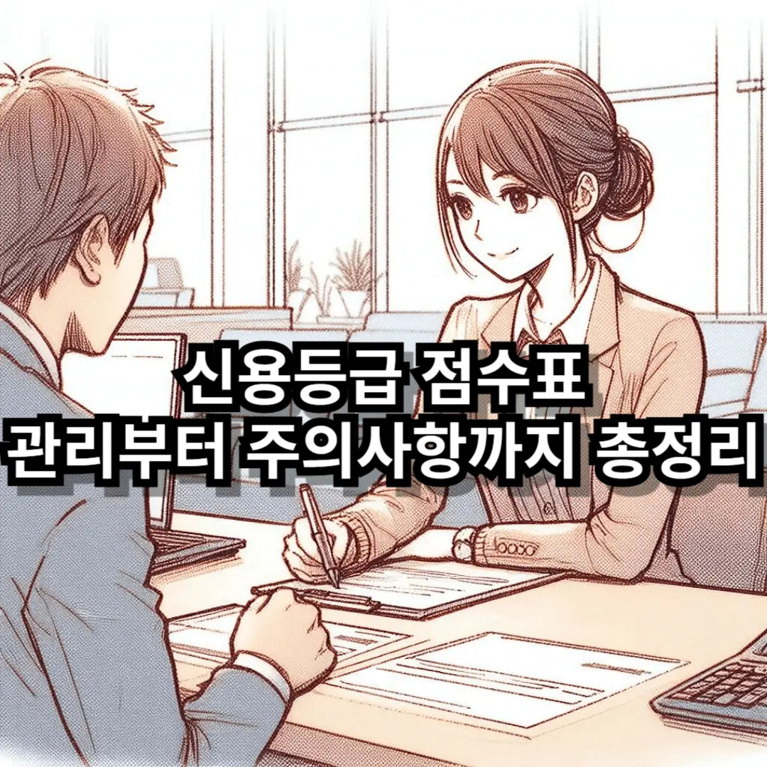 신용등급 점수표 블로그글 썸네일