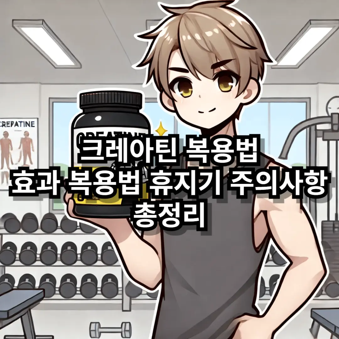 크레아틴 복용법 블로그글 썸네일