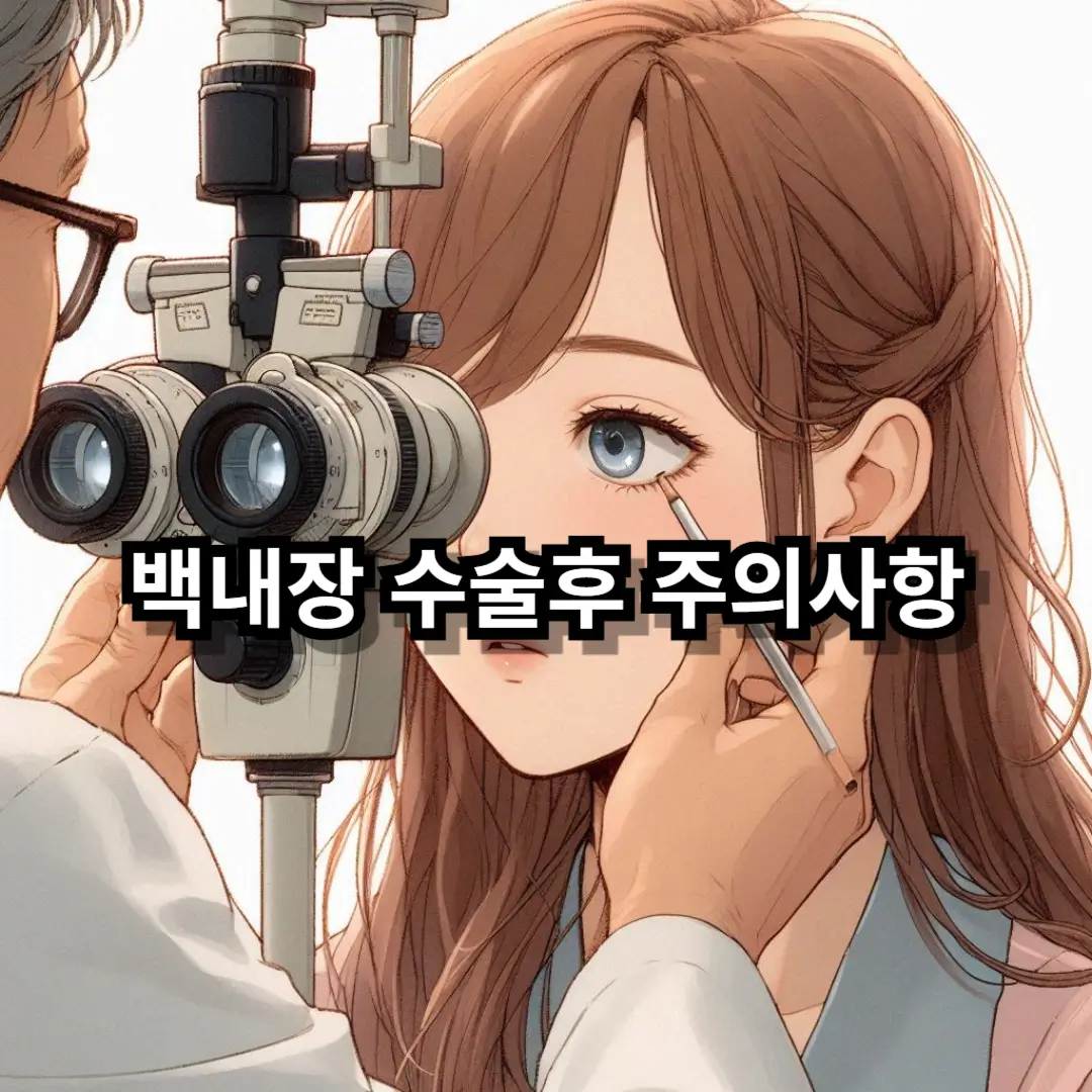 백내장 수술후 주의사항 블로그글 썸네일