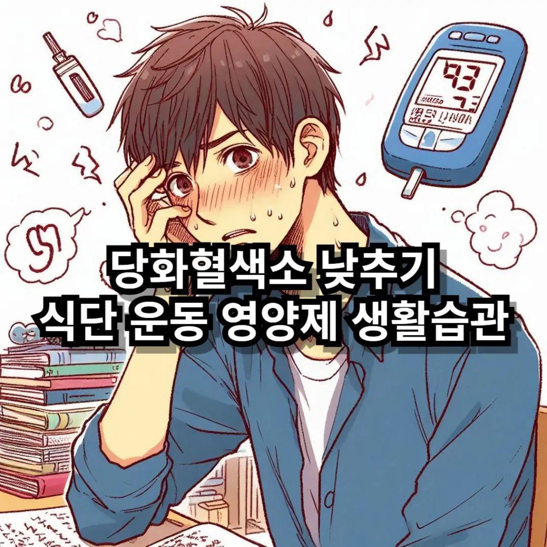 당화혈색소 낮추기 블로그글 썸네일