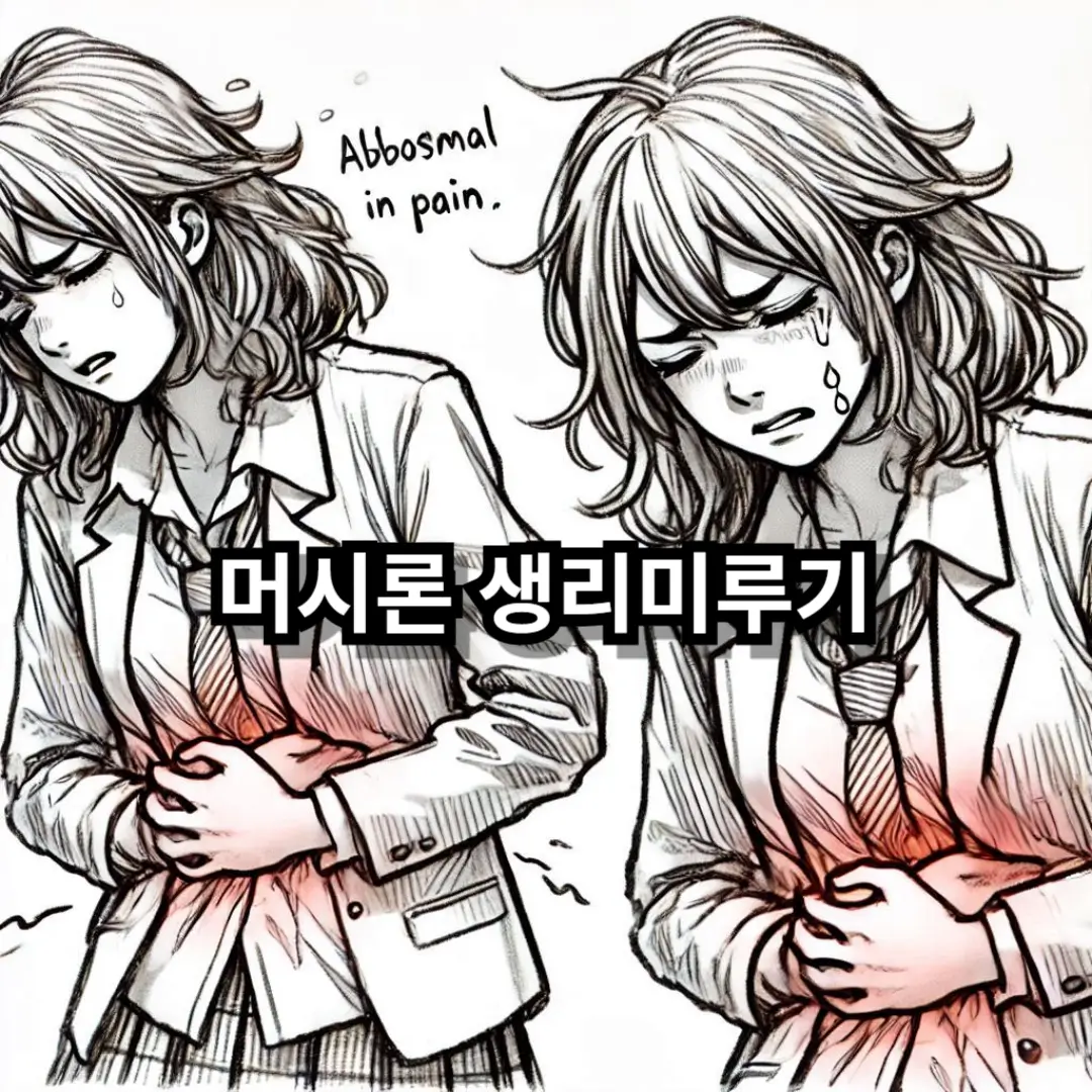 머시론 생리미루기 블로그글 썸네일