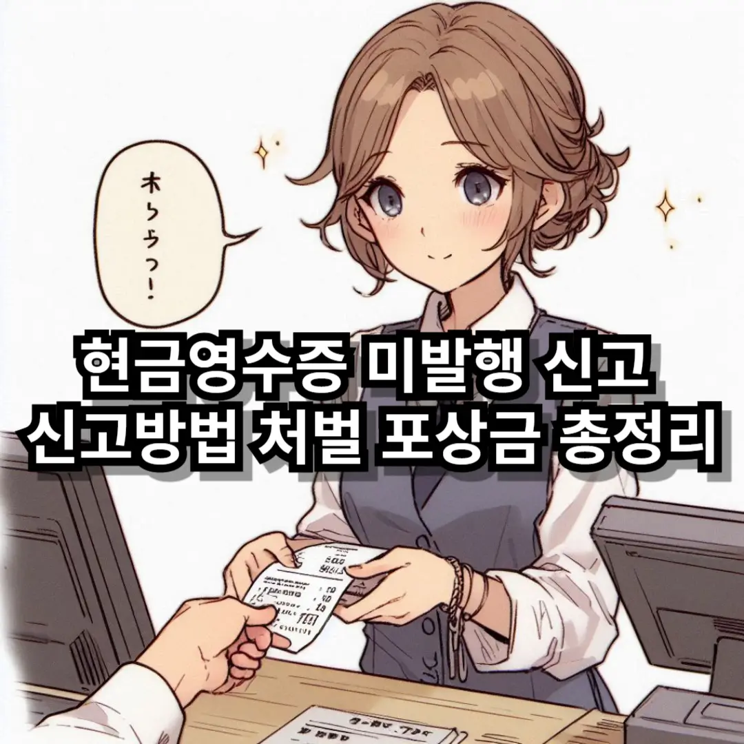 현금영수증 미발행 신고 블로그글 썸네일