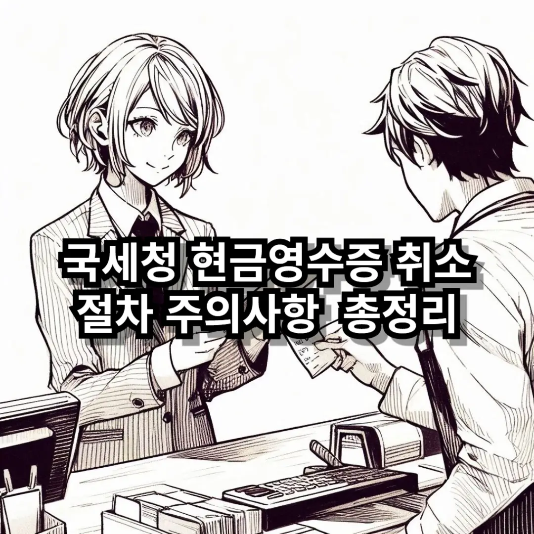 국세청 현금영수증 취소 블로그글 썸네일