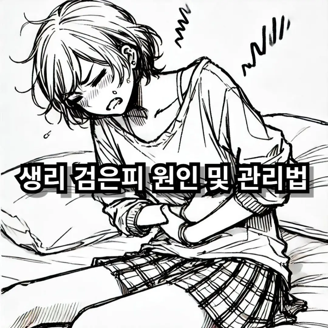 생리 검은피 블로그글 썸네일