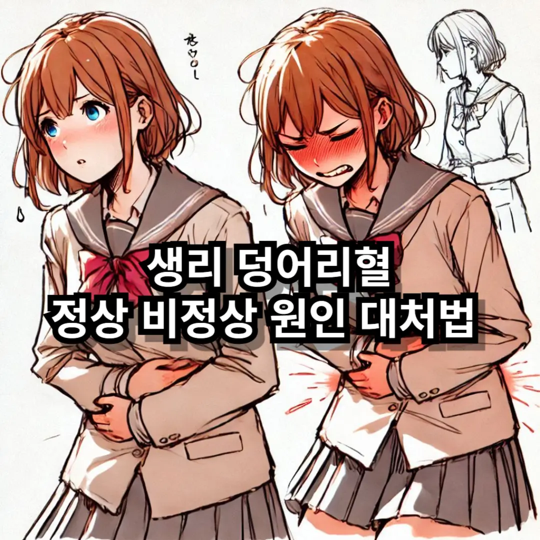 생리 덩어리혈 블로그글 섬네일