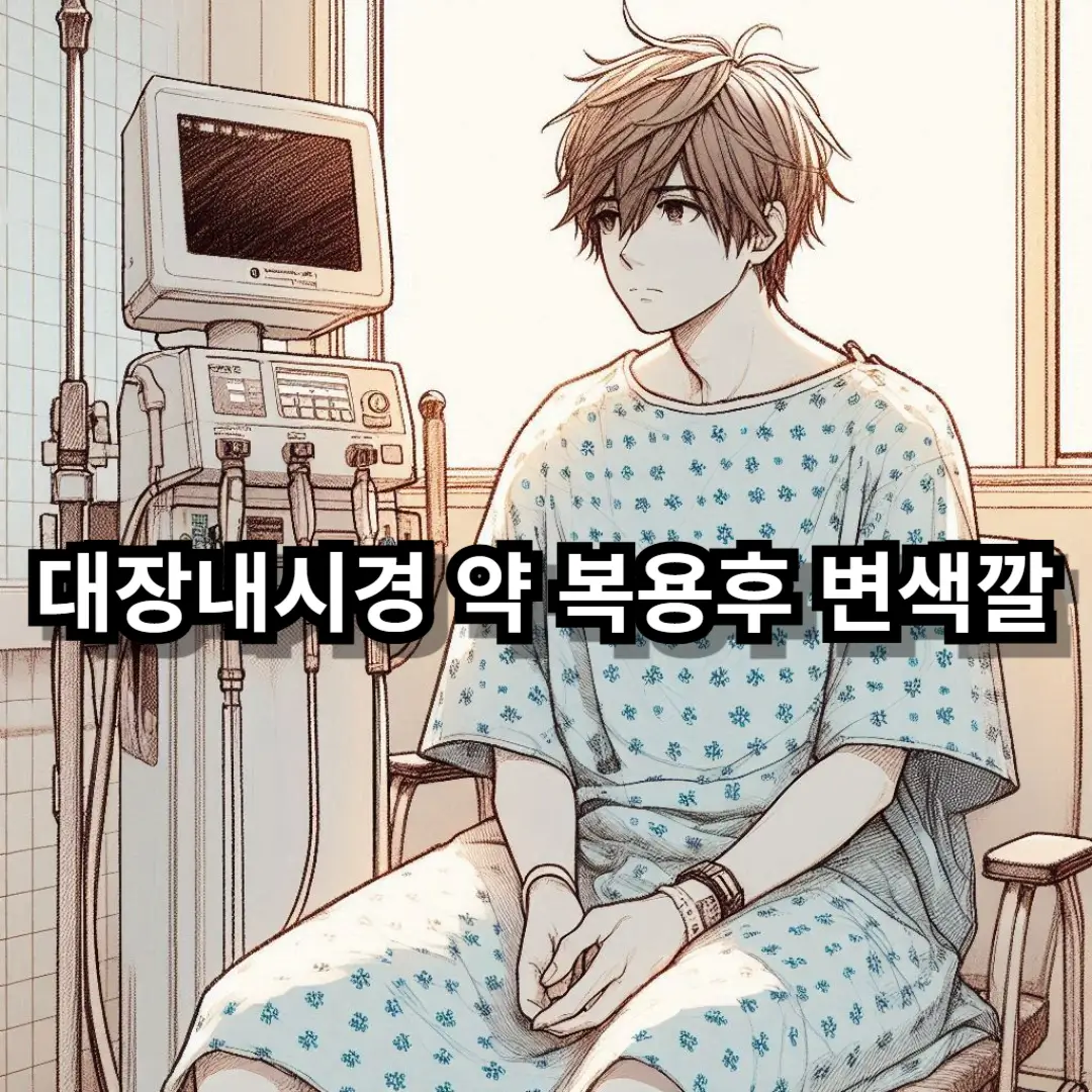 대장내시경 약 복용후 변색깔 블로그글 썸네일