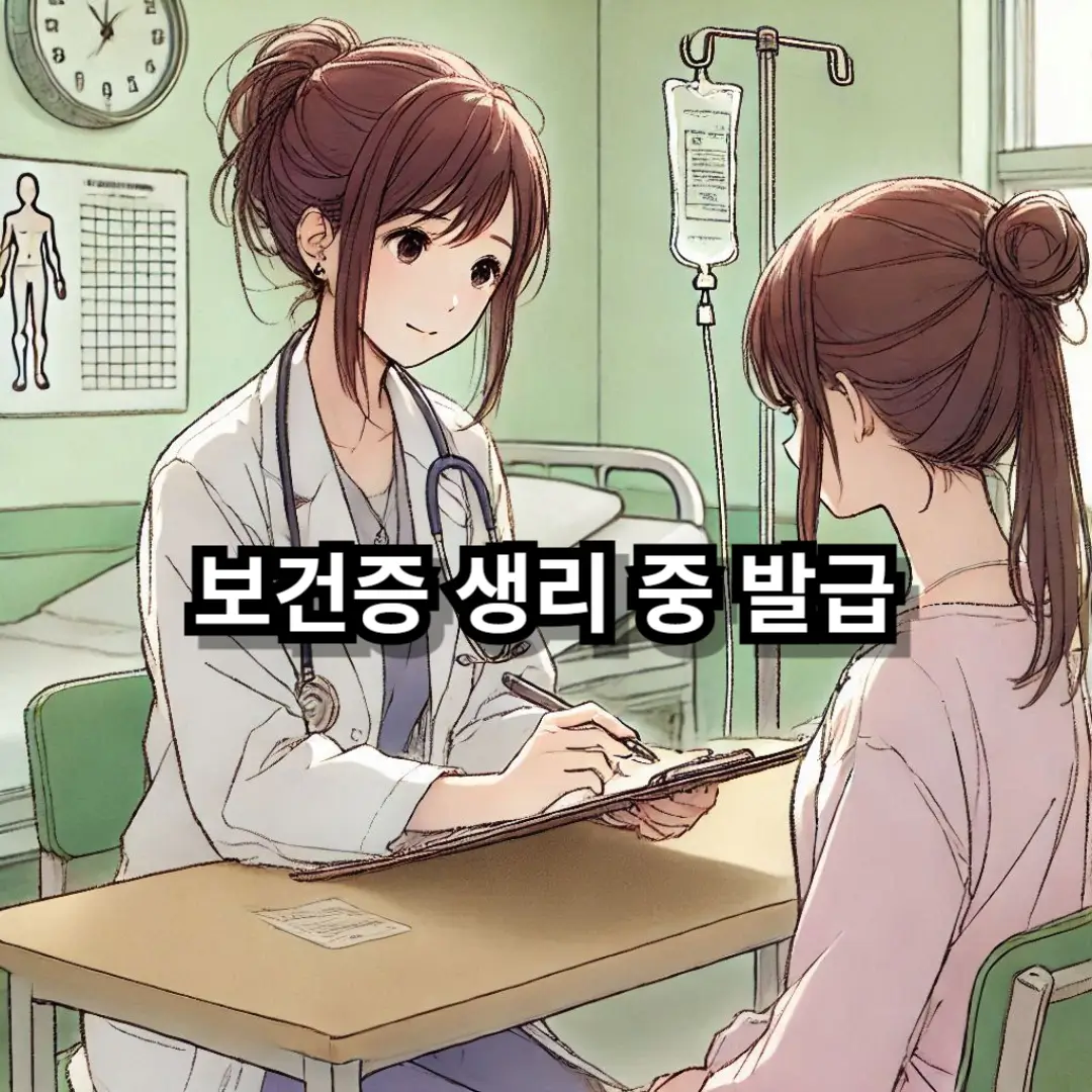 보건증 생리 블로그글 썸네일