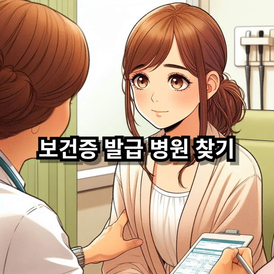 보건증 발급 병원 찾기 블로그글 썸네일