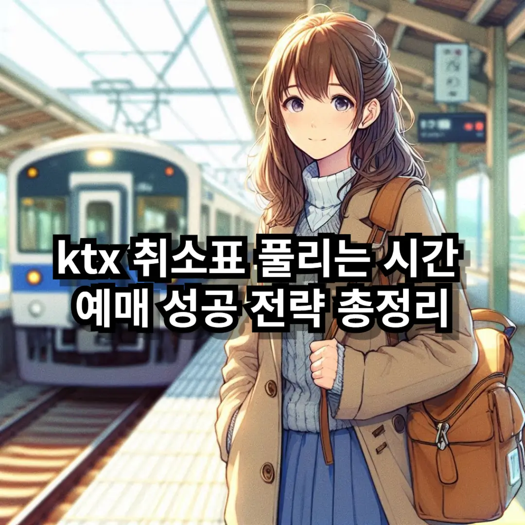 ktx 취소표 풀리는 시간 블로그글 썸네일