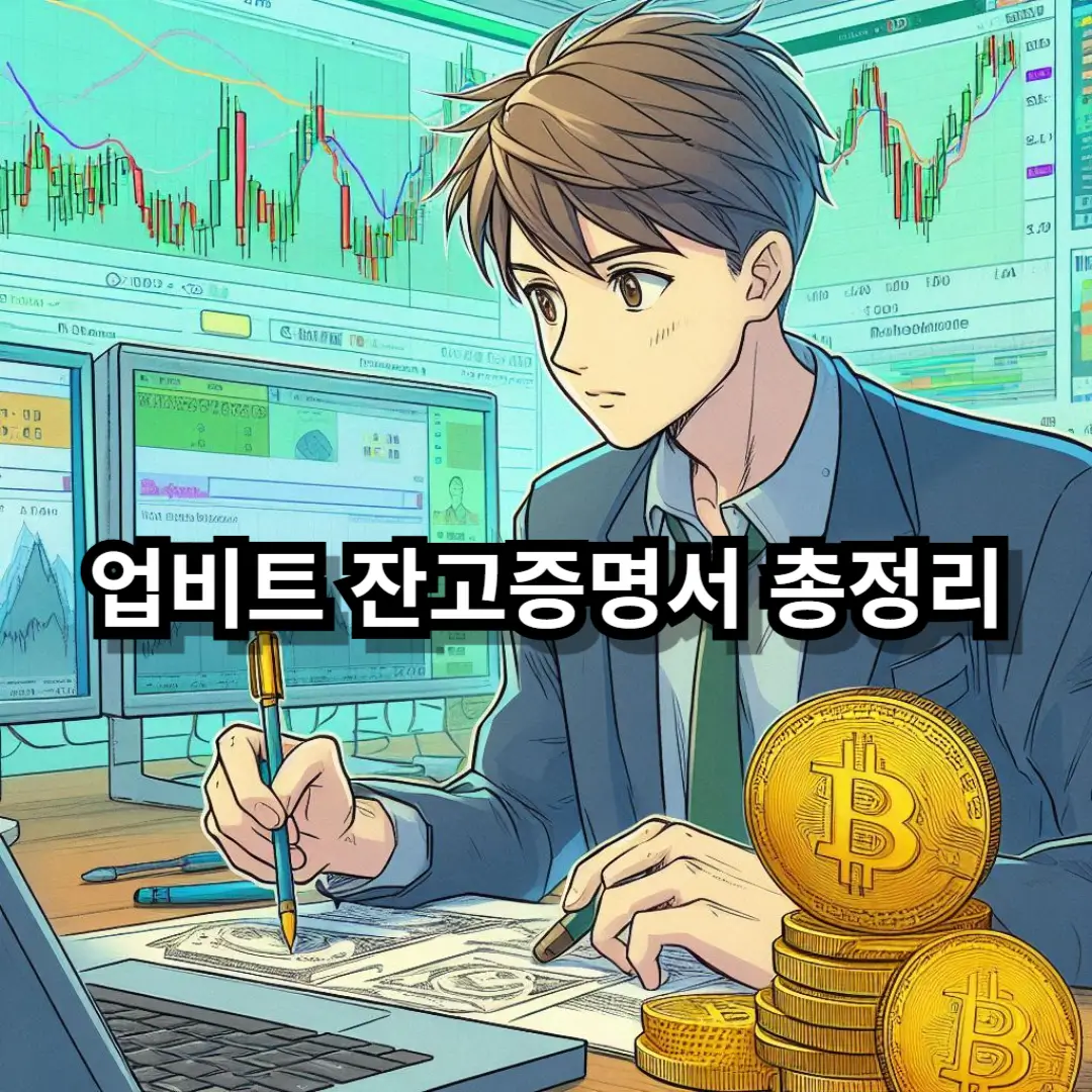 업비트 잔고증명서 블로그글 썸네일