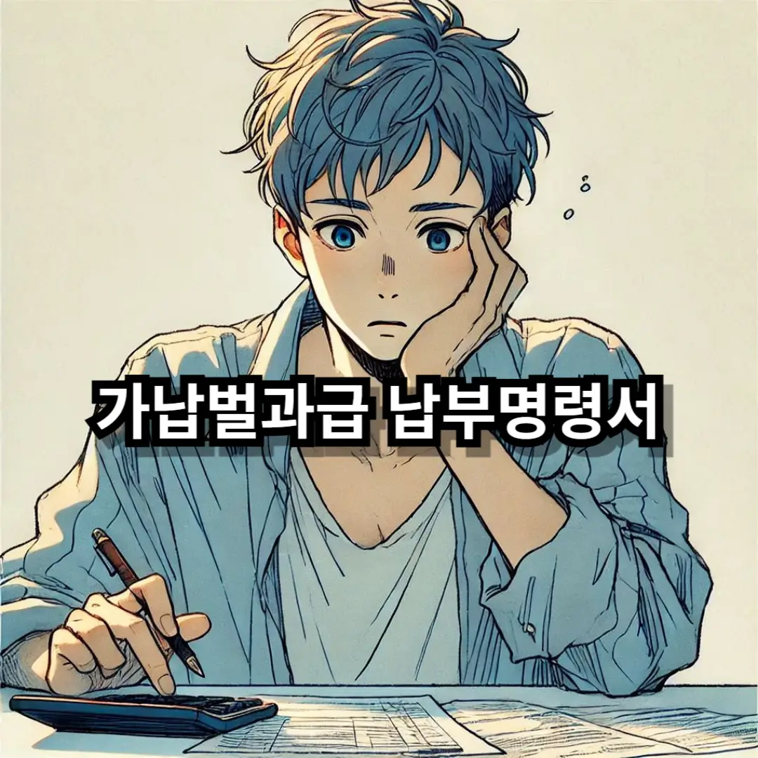 가납벌과금 납부명령서 블로그글 썸네일