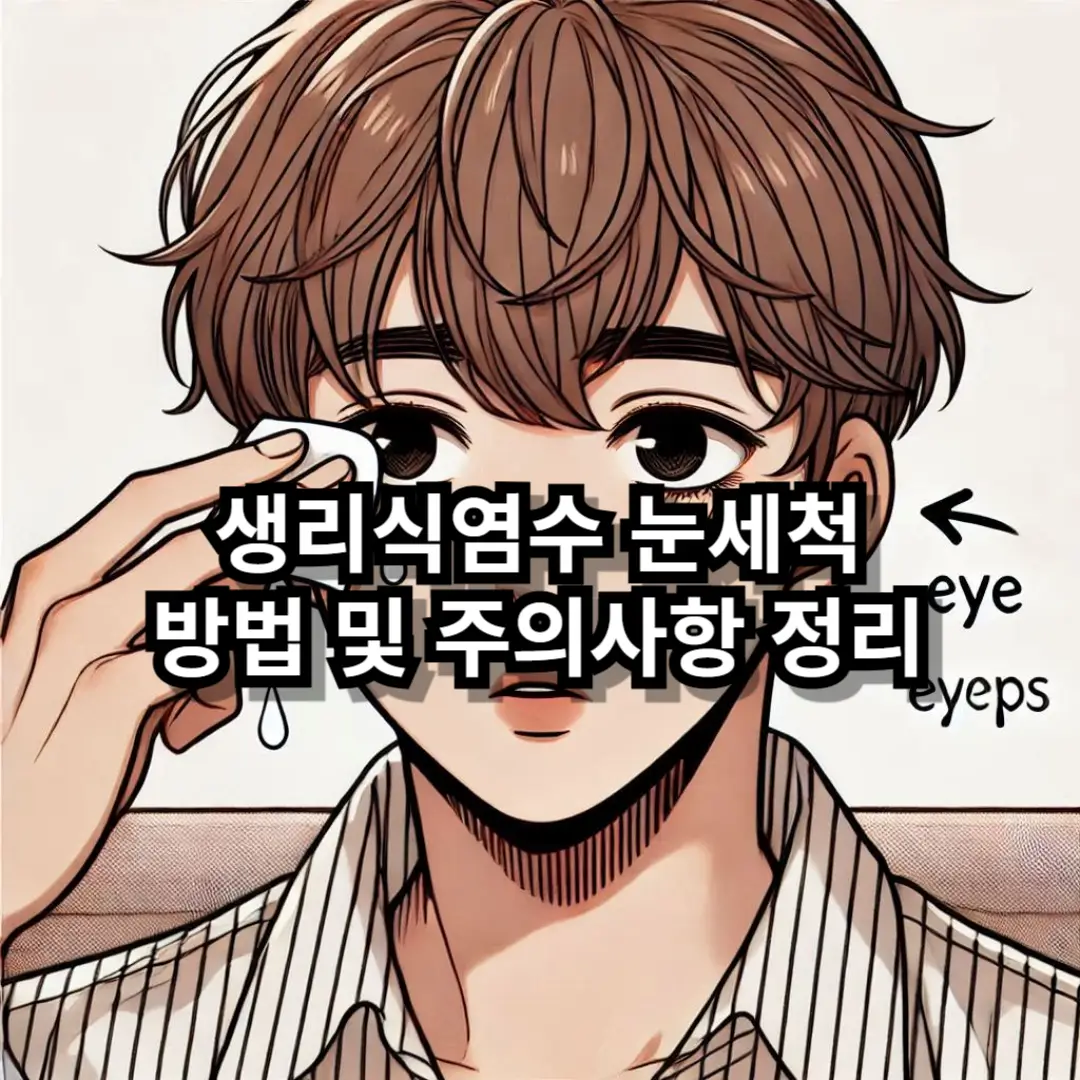 생리식염수 눈세척 블로그글 썸네일